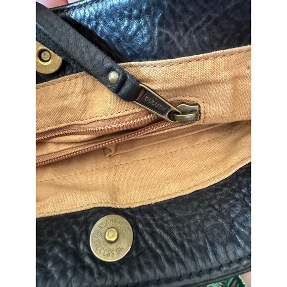 Lifetime leather Co. black saddle bag premium full grain cow hide crossbody bag - Picture 11 of 13